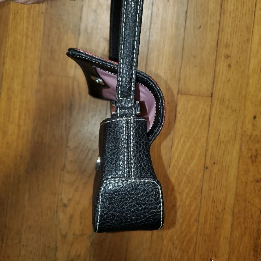 Liz Claiborne Red and Black Shoulder Bag